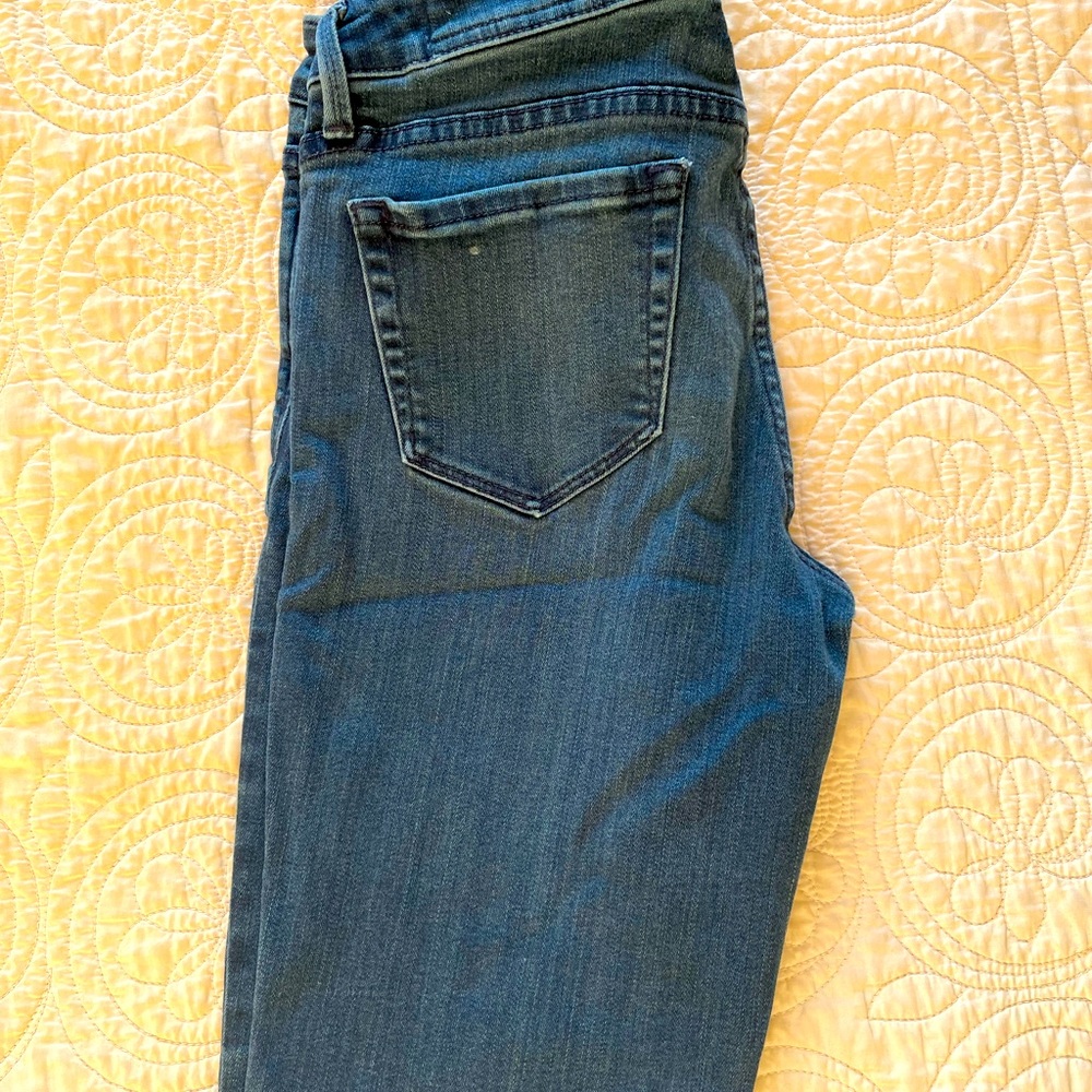 Soft blue skinny jeans